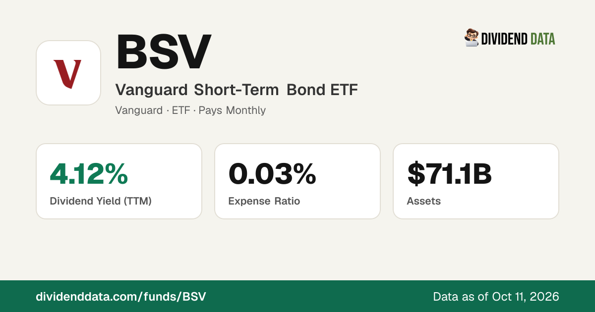 BSV Holdings: Top Positions, Sectors & Countries (Vanguard Short-Term ...